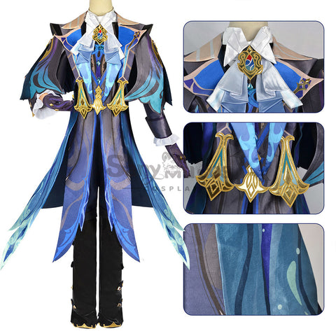 【In Stock】Game Genshin Impact Cosplay Neuvillette Cosplay Costume Plus Size