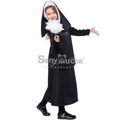 【In Stock】Halloween Cosplay Nun Cosplay Costume Kid Size