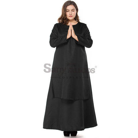 【In Stock】Halloween Cosplay Nun Cosplay Costume Plus Size