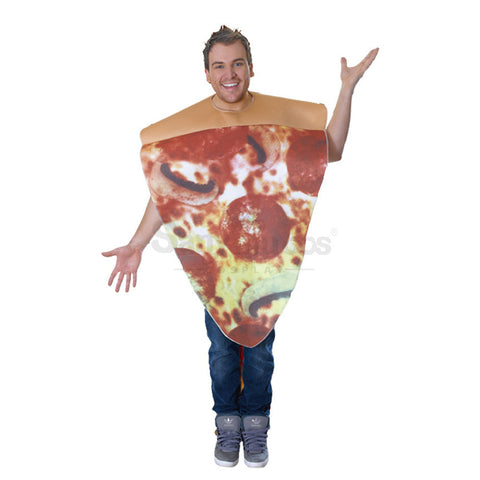 【In Stock】Carnival Cosplay Adult Masquerade Stage Pizza Costume Yellow Costumes