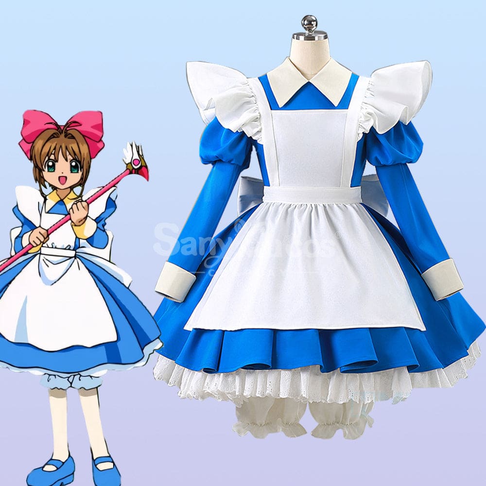 【Pre-Sale】Anime Cardcaptor Sakura Cosplay Kinomoto Sakura Blue Cosplay Costume Cosplay Costumes