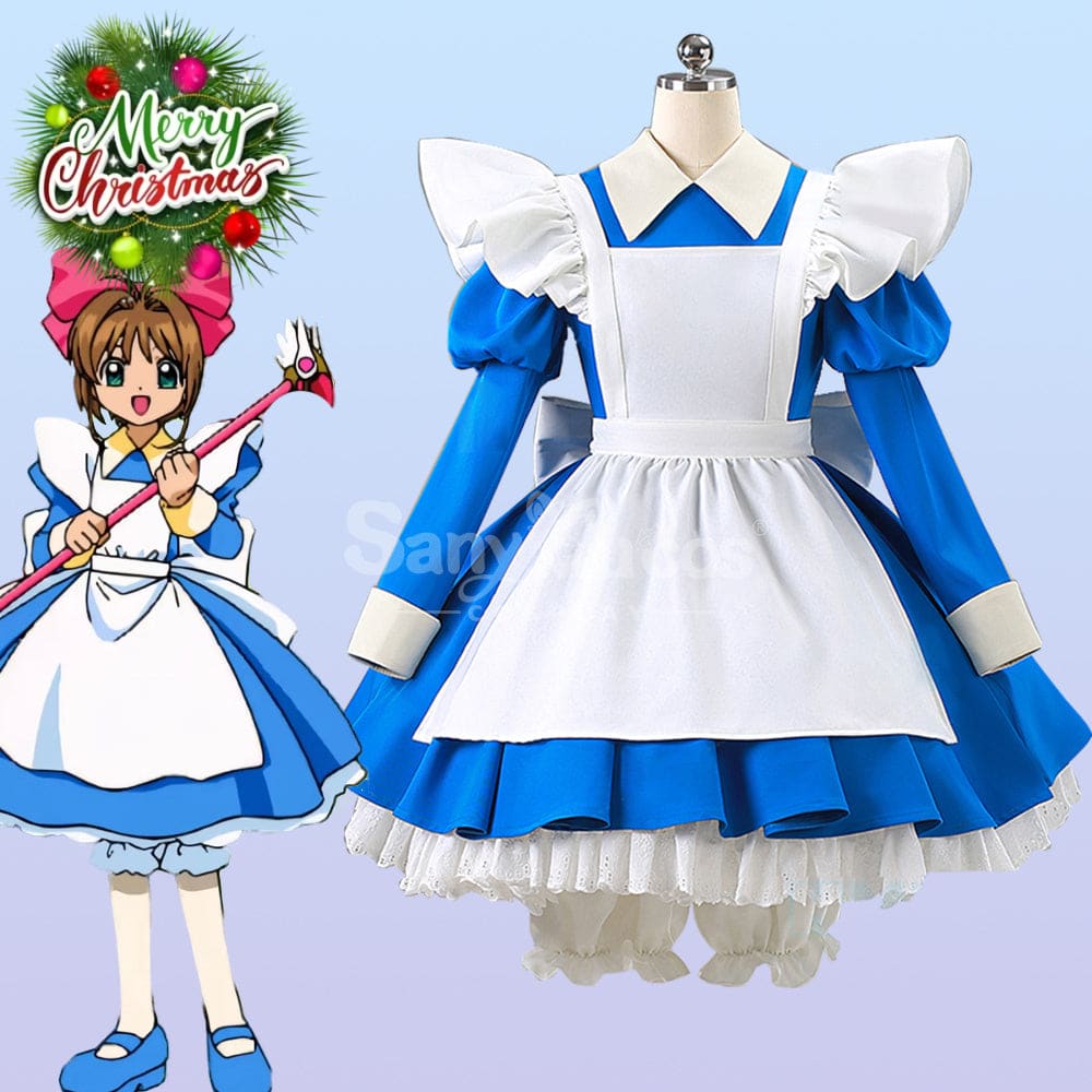 【Pre-Sale】Anime Cardcaptor Sakura Cosplay Kinomoto Sakura Blue Cosplay Costume Cosplay Costumes