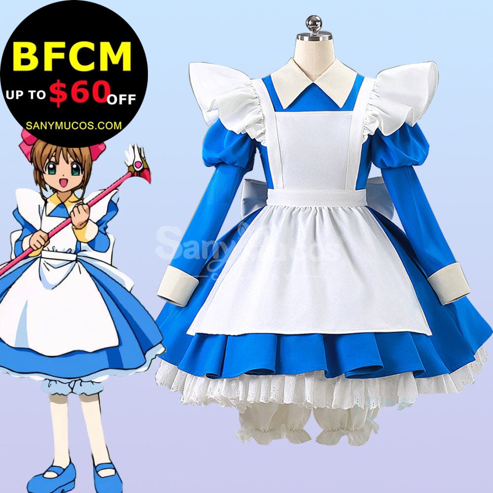 【Pre-Sale】Anime Cardcaptor Sakura Cosplay Kinomoto Sakura Blue Cosplay Costume Cosplay Costumes