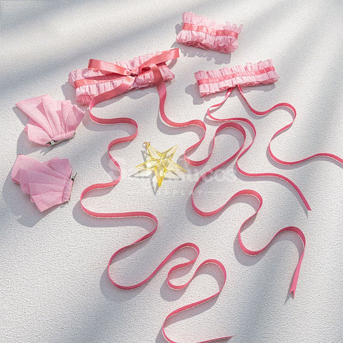 【Pre-Sale】Anime Cardcaptor Sakura Cosplay Sakura Kinomoto Pink & White Battle Cosplay Costume Cosplay Costumes