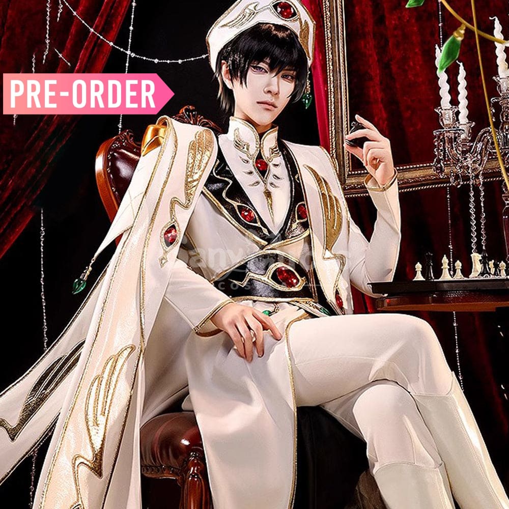 【Pre-Sale】Anime Code Geass Cosplay Lelouch Emperor Cosplay Costume Premium Edition Cosplay Costumes