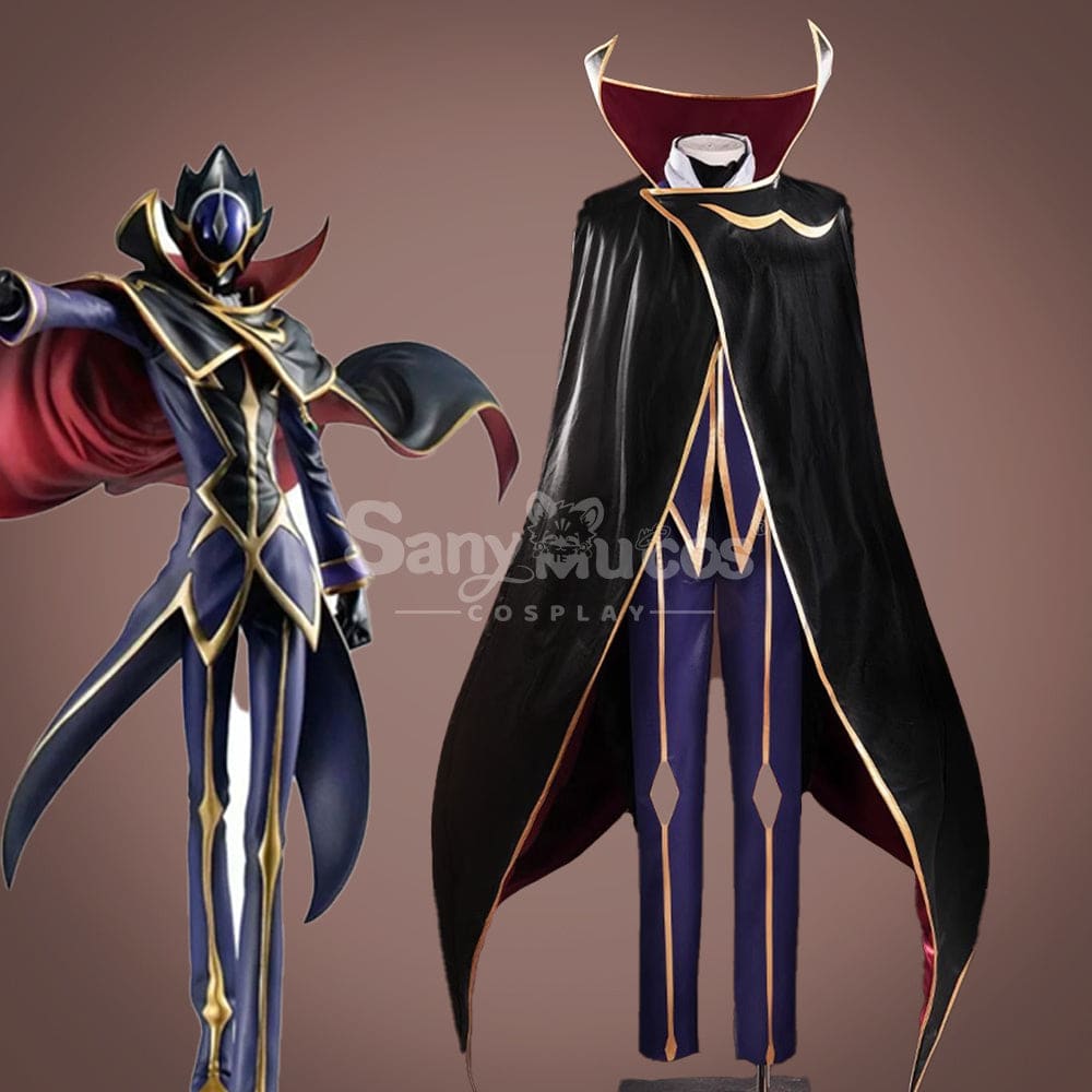 【Pre-Sale】Anime Code Geass Cosplay Lelouch Zero Cosplay Costume Cosplay Costumes