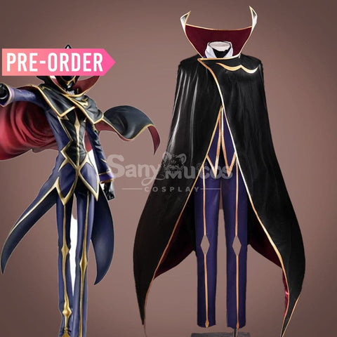 【Pre-Sale】Anime Code Geass Cosplay Lelouch Zero Cosplay Costume Cosplay Costumes