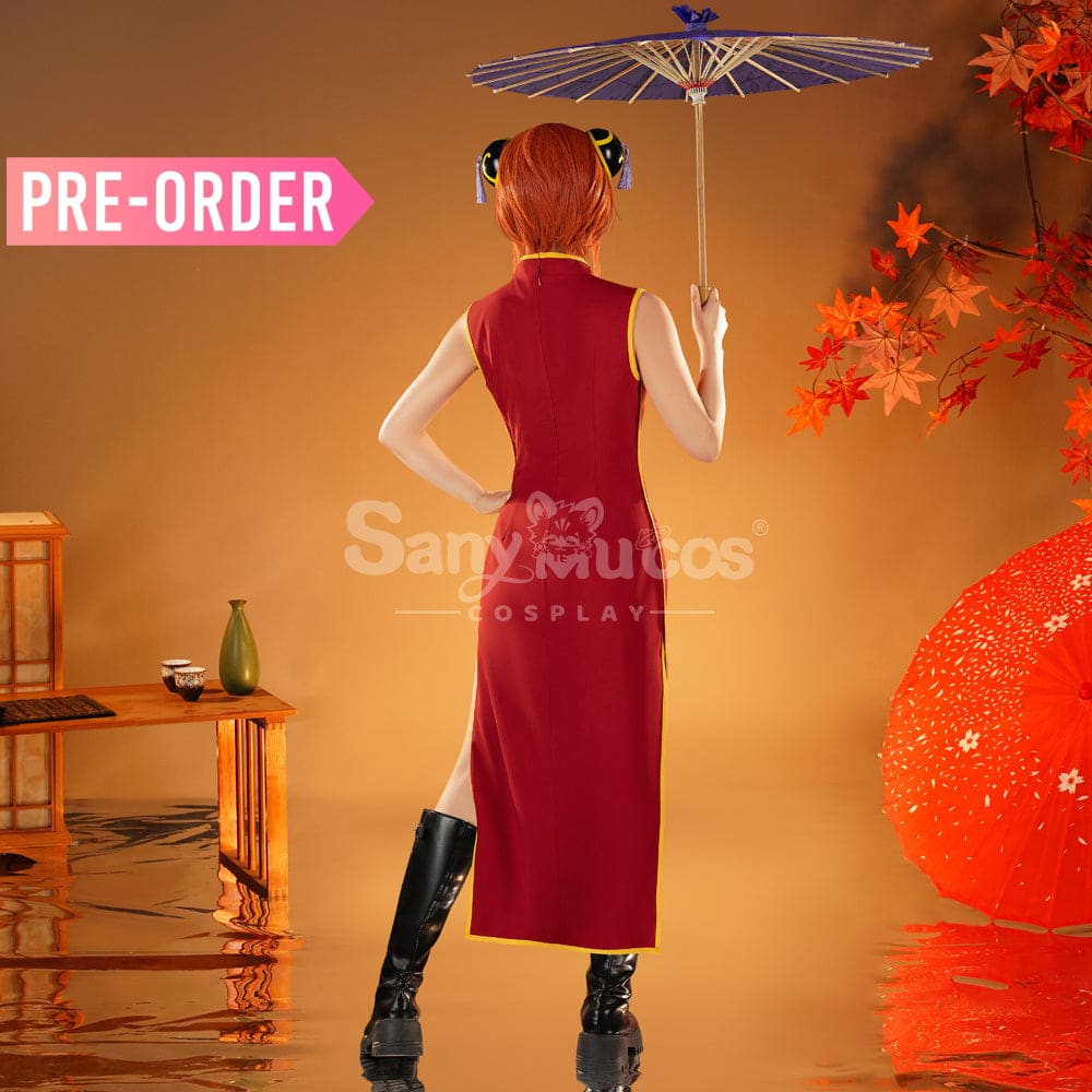 【Pre-Sale】Anime Gintama Cosplay Cheongsam Kagura Cosplay Costume Cosplay Costumes