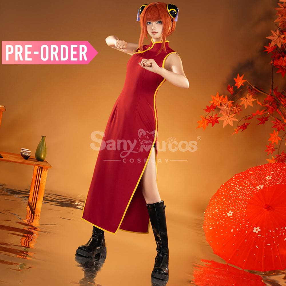 【Pre-Sale】Anime Gintama Cosplay Cheongsam Kagura Cosplay Costume Cosplay Costumes