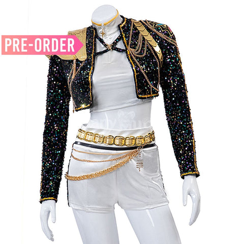 【Pre-Sale】Anime KPop Demon Hunters Cosplay Rumi Zoey Mira Black Cosplay Costume Cosplay Costumes