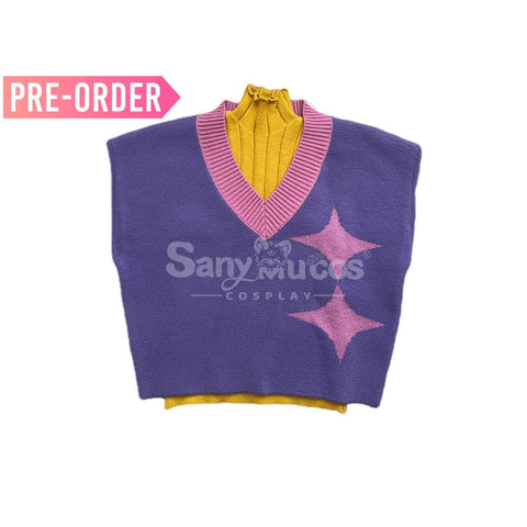 【Pre-Sale】Anime KPop Demon Hunters Cosplay Saja Boys Cosplay Costume Mystery Vest + Yellow Inner Wear + Sleeves / M