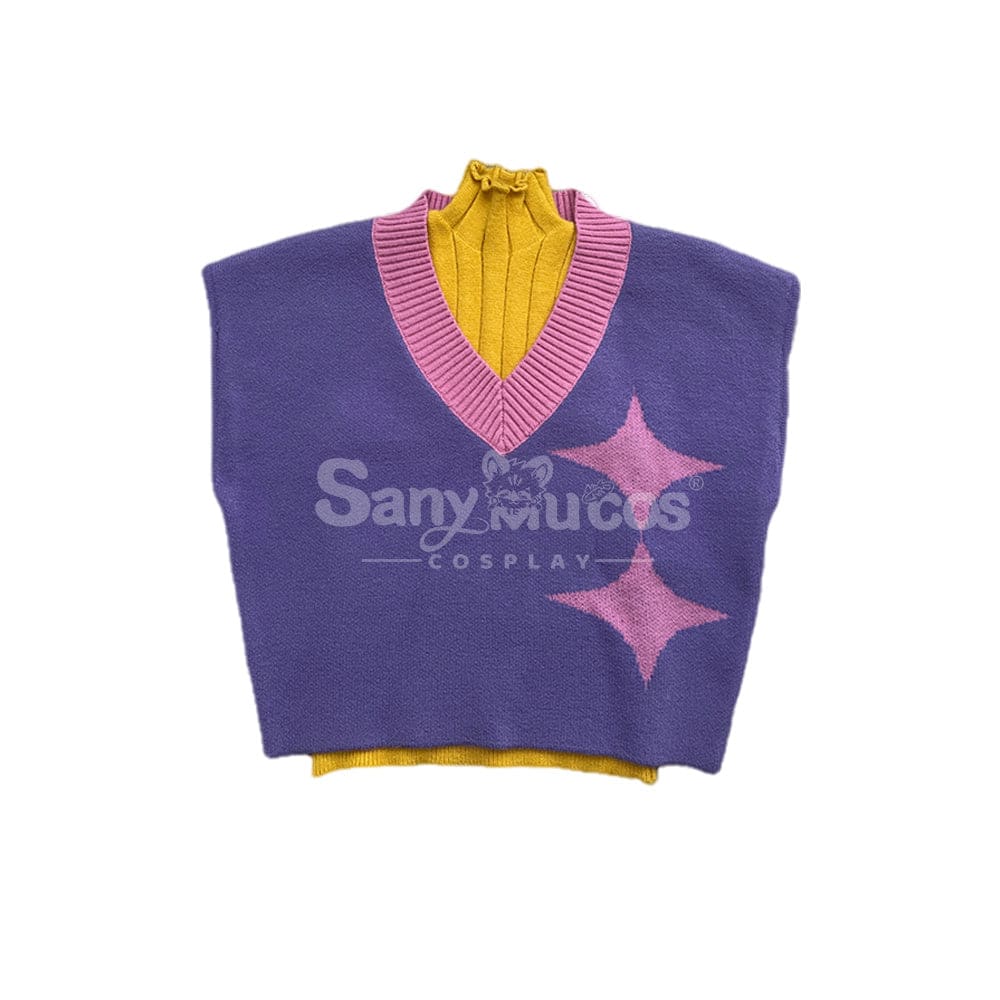 【Pre-Sale】Anime KPop Demon Hunters Cosplay Saja Boys Cosplay Costume Mystery Vest + Yellow Inner Wear + Sleeves / M