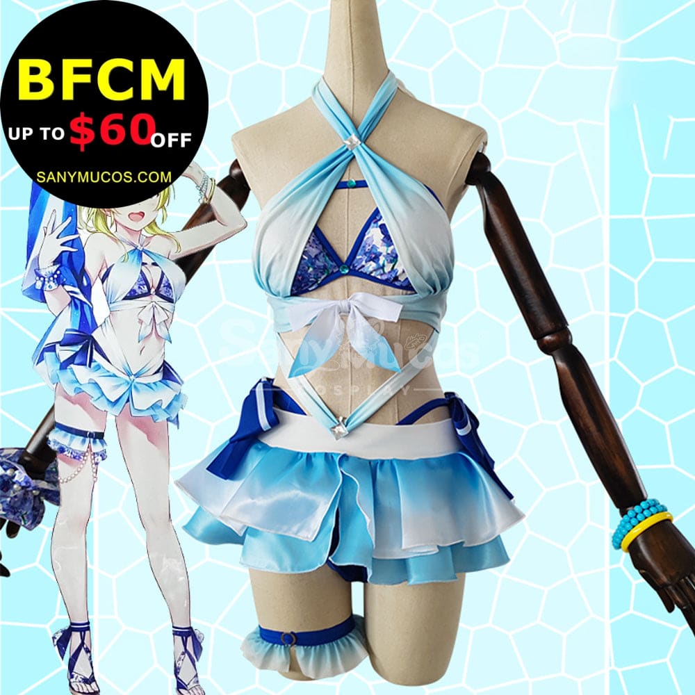 【Pre-Sale】Anime Love Live! School Idol Project Cosplay Ellie Swimsuit Cosplay Costume Cosplay Costumes