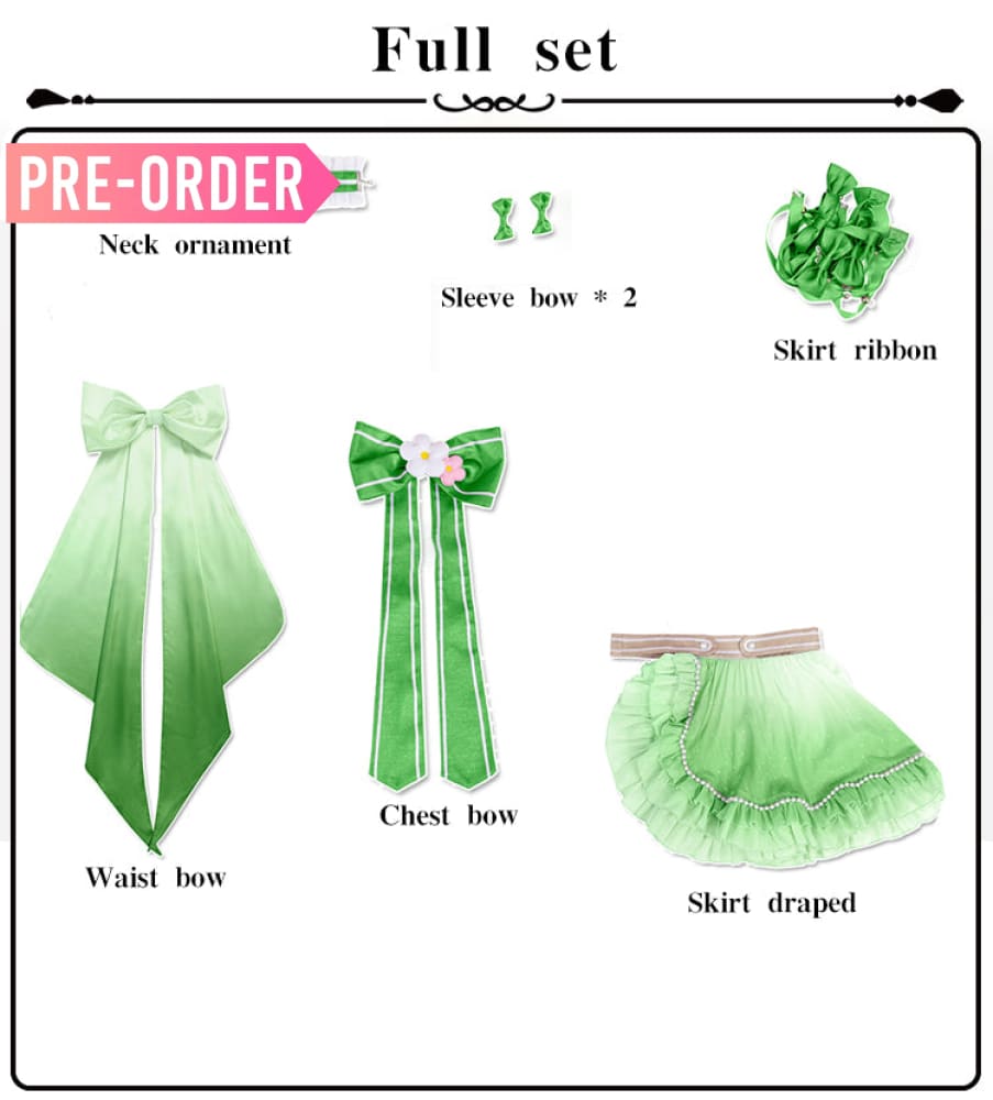 【Pre-Sale】Anime LoveLive! Nijigasaki High School Idol Club Cosplay Women’s Skirt Cosplay Costume Emma Verde-Accessories