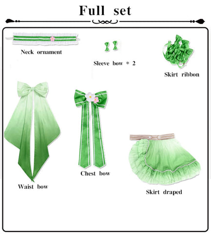 【Pre-Sale】Anime LoveLive! Nijigasaki High School Idol Club Cosplay Women’s Skirt Cosplay Costume Emma Verde-Accessories