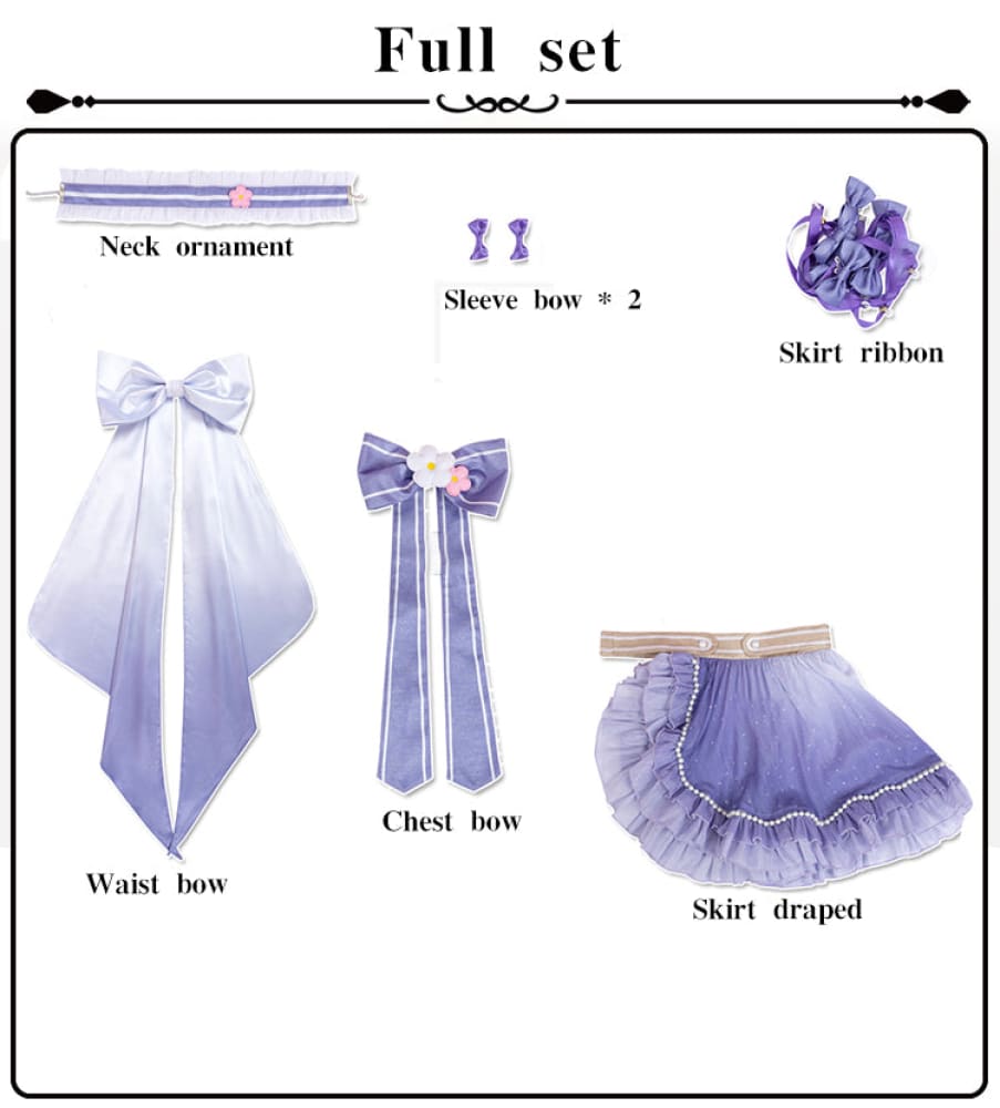 【Pre-Sale】Anime LoveLive! Nijigasaki High School Idol Club Cosplay Women’s Skirt Cosplay Costume Tennouji