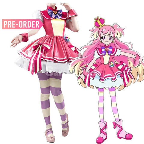 【Pre-Sale】Anime Pretty Cure Wonderful Cosplay Inukai Komugi Costume Premium Edition Costumes