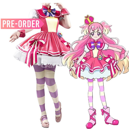 【Pre-Sale】Anime Pretty Cure Wonderful Cosplay Inukai Komugi Costume Premium Edition Costumes 1000