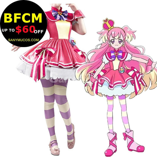 【Pre-Sale】Anime Pretty Cure Wonderful Cosplay Inukai Komugi Costume Premium Edition Costumes 1000