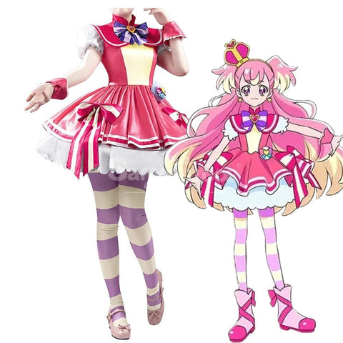 【Pre-Sale】Anime Pretty Cure Wonderful Cosplay Inukai Komugi Costume Premium Edition Costumes