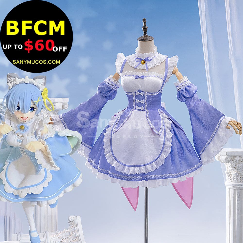 【Pre-Sale】Anime Re Zero Cosplay Rem Maid Cosplay Costume Cosplay Costumes