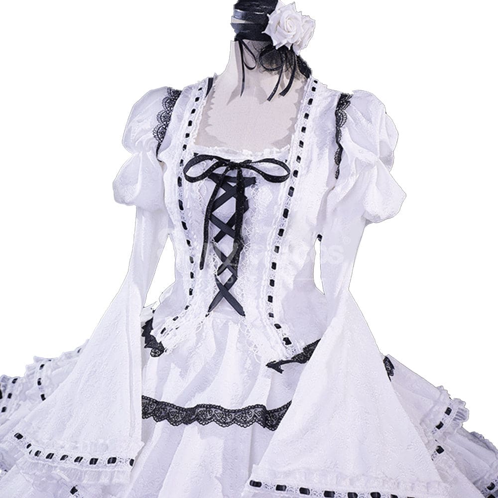 【Pre-Sale】Anime Shugo Chara! Cosplay Tsukiyomi Utau White Dress Lolita-Style Cosplay Costume Cosplay Costumes