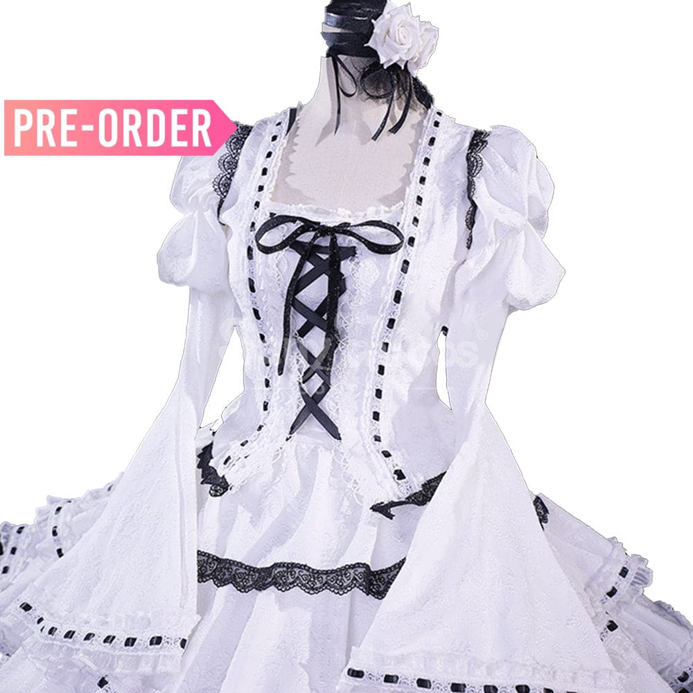 【Pre-Sale】Anime Shugo Chara! Cosplay Tsukiyomi Utau White Dress Lolita-Style Cosplay Costume Cosplay Costumes