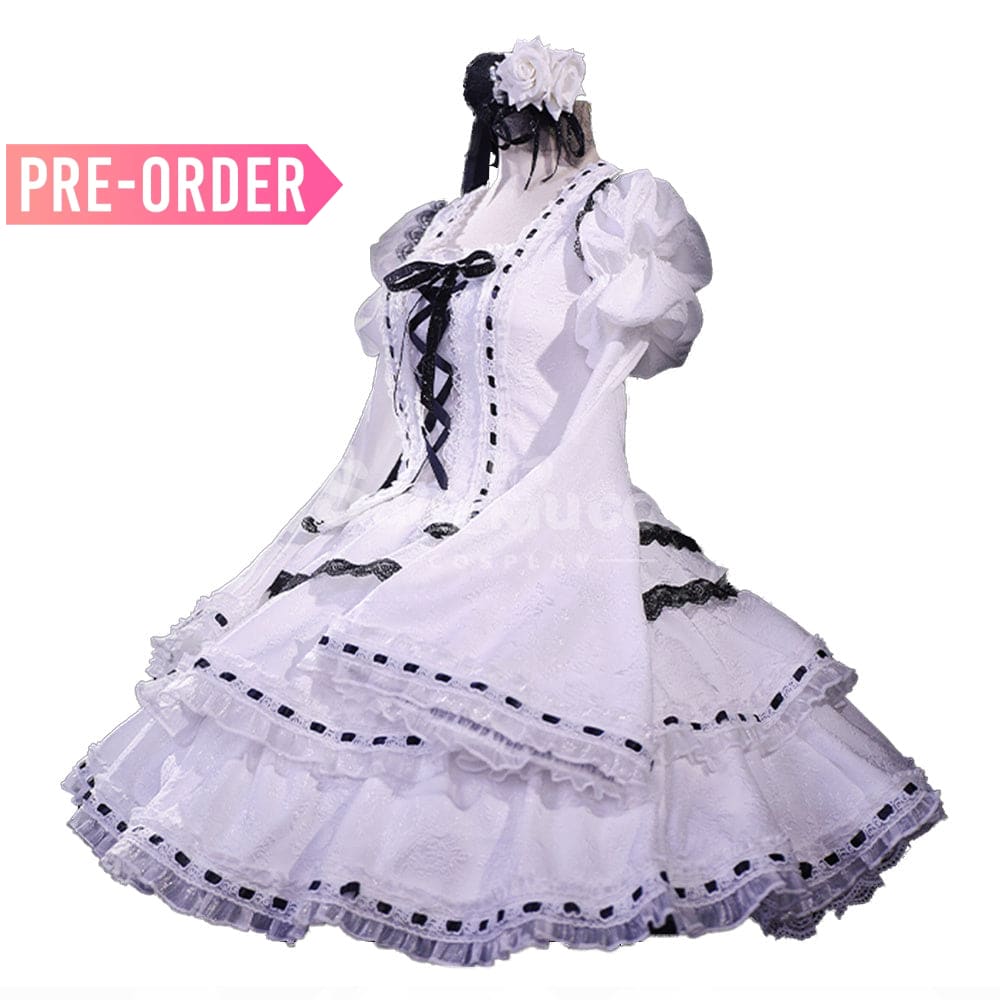 【Pre-Sale】Anime Shugo Chara! Cosplay Tsukiyomi Utau White Dress Lolita-Style Cosplay Costume Cosplay Costumes