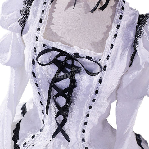 【Pre-Sale】Anime Shugo Chara! Cosplay Tsukiyomi Utau White Dress Lolita-Style Cosplay Costume Cosplay Costumes