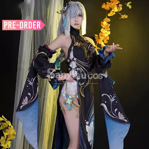 【Pre-Sale】Game Genshin Impact Cosplay Frostflower Dew Shenhe Costume Costumes