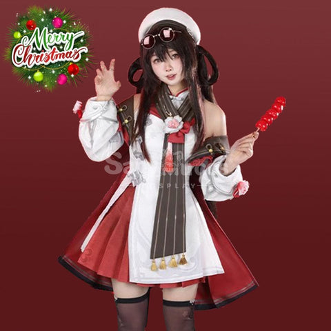 【Pre-Sale】Game Genshin Impact Cosplay Hu Tao Cherries Snow-Laden Cosplay Costume Cosplay Costumes