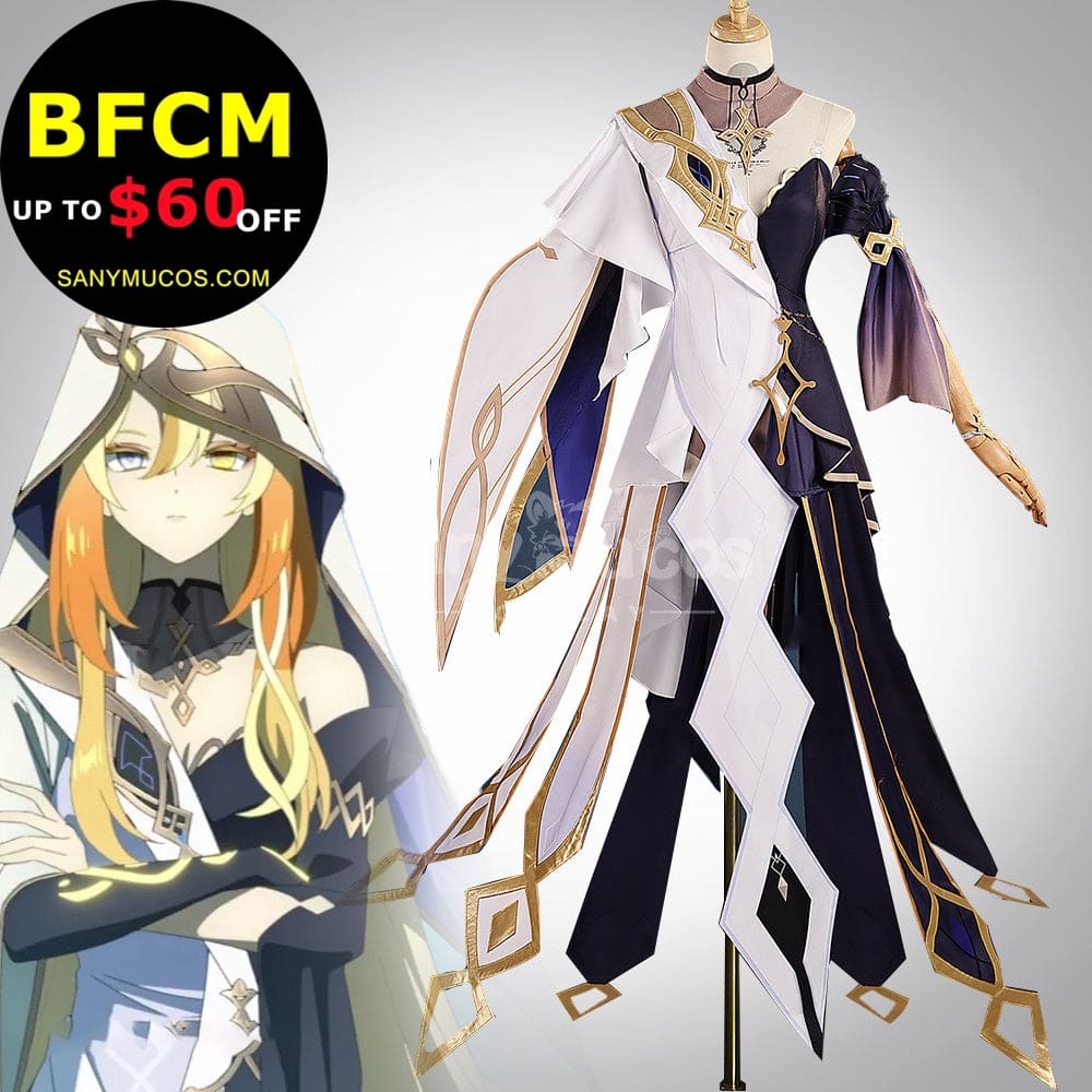【Pre-Sale】Game Genshin Impact Cosplay Rhinedottir / Gold Cosplay Costume Cosplay Costumes