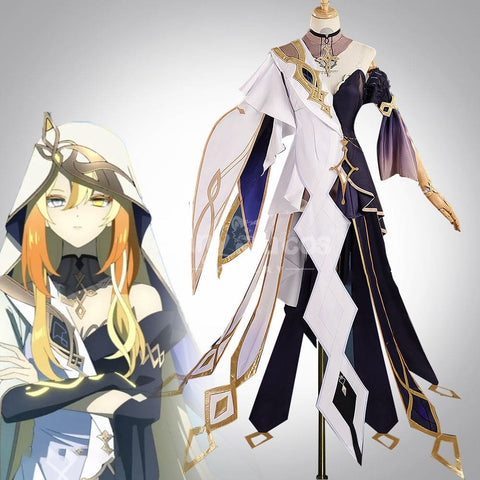 【Pre-Sale】Game Genshin Impact Cosplay Rhinedottir / Gold Cosplay Costume Cosplay Costumes