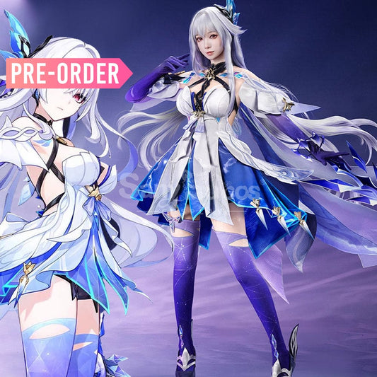 【Pre Sale】Game Genshin Impact Cosplay Skirk Void Star Cosplay Costume Premium Edition Cosplay Costumes 1000