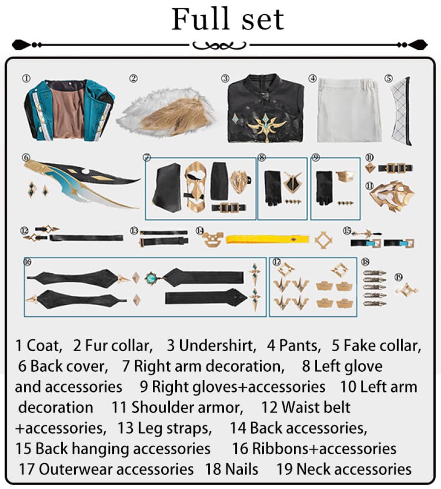 【Pre-Sale】Game Genshin Impact Cosplay Varka Cosplay Costume Premium Edition Costume / S Cosplay Costumes