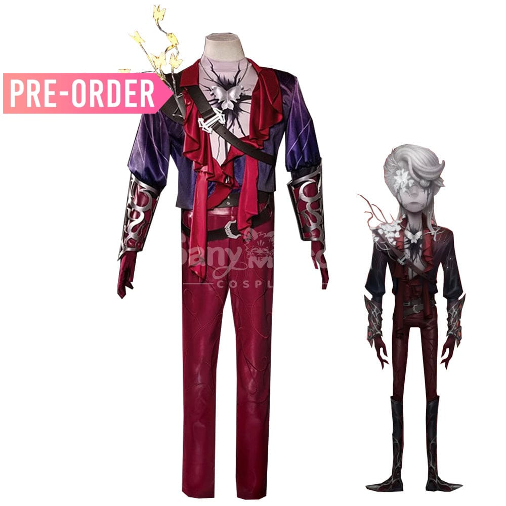 【Pre-Sale】Game Identity V Cosplay Mercenary Naib Subedar Man In Red Costume Premium Edition Costumes