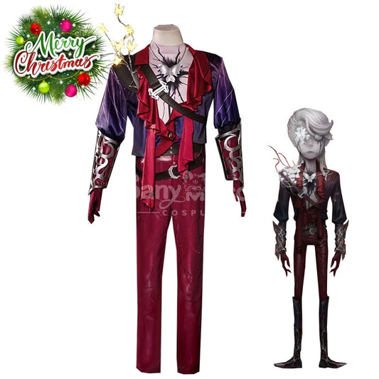 【Pre-Sale】Game Identity V Cosplay Mercenary Naib Subedar Man In Red Costume Premium Edition Costumes 1000