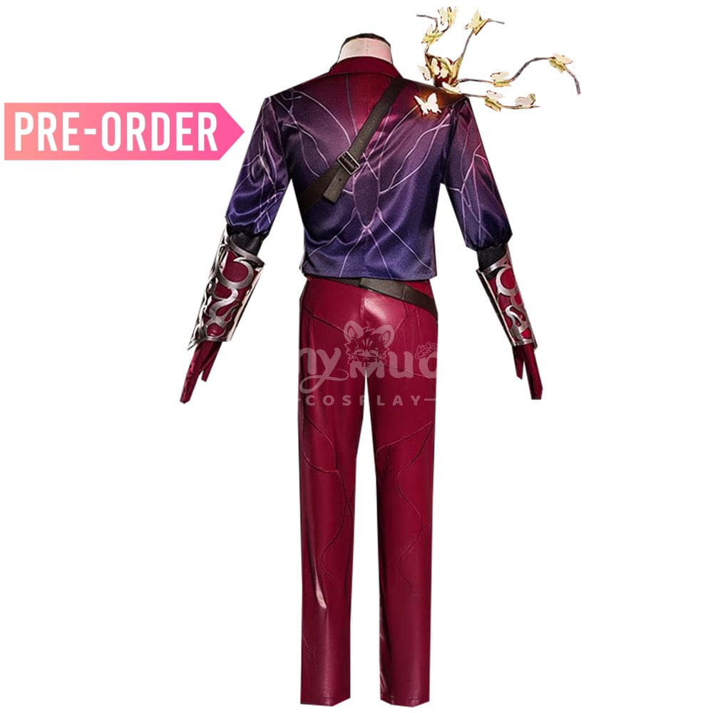 【Pre-Sale】Game Identity V Cosplay Mercenary Naib Subedar Man In Red Costume Premium Edition Costumes