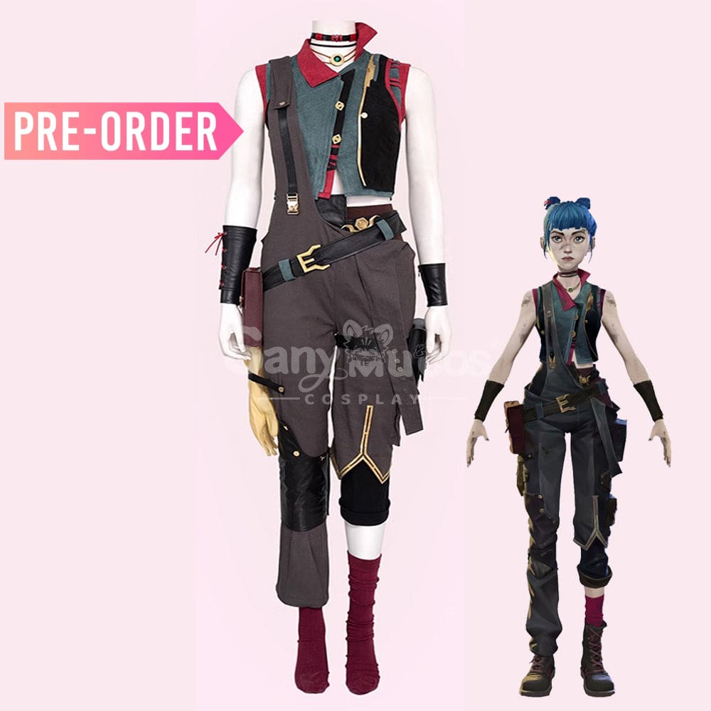 【Pre-Sale】Game League Of Legends Arcane Cosplay Jinx Vest Costume Premium Edition Costumes