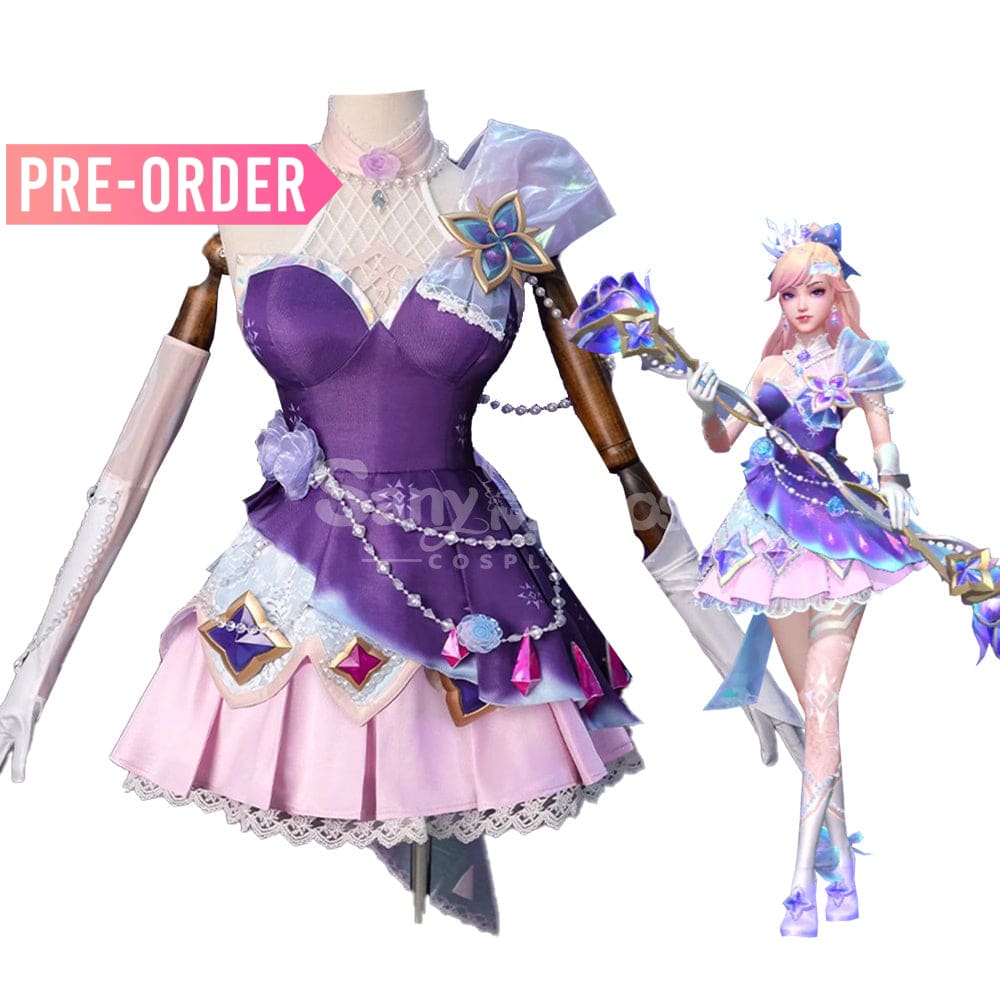 【Pre-Sale】Game League Of Legends Cosplay Crystal Rose Seraphine Costume Premium Edition Costumes