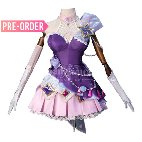 【Pre-Sale】Game League Of Legends Cosplay Crystal Rose Seraphine Costume Premium Edition Costumes