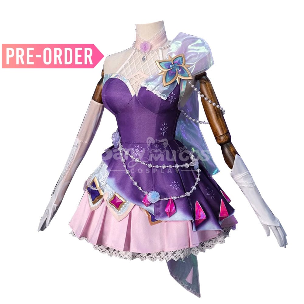 【Pre-Sale】Game League Of Legends Cosplay Crystal Rose Seraphine Costume Premium Edition Costumes