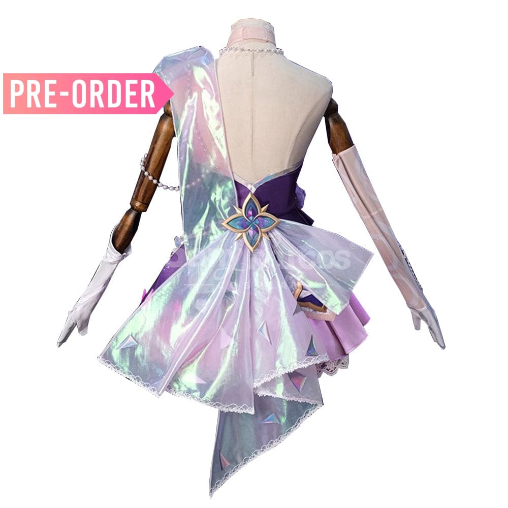 【Pre-Sale】Game League Of Legends Cosplay Crystal Rose Seraphine Costume Premium Edition Costumes