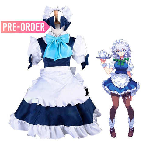 【Pre-Sale】Game the Embodiment of Scarlet Devil Cosplay Izayoi Sakuya Maid Cosplay Costume Premium Edition Cosplay