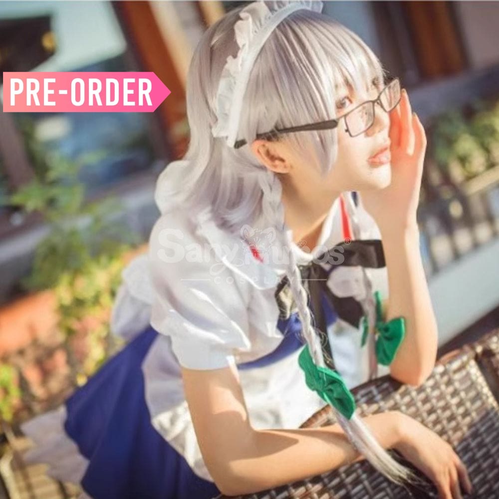 【Pre-Sale】Game the Embodiment of Scarlet Devil Cosplay Izayoi Sakuya Maid Cosplay Costume Short sleeve style / S