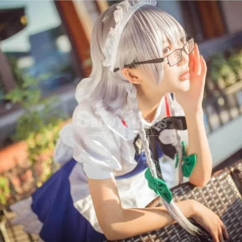 【Pre-Sale】Game the Embodiment of Scarlet Devil Cosplay Izayoi Sakuya Maid Cosplay Costume Short sleeve style / S