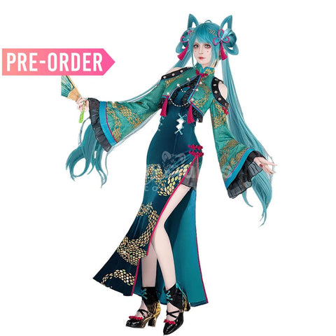【Pre-Sale】Hatsune Miku Cosplay KHatsune Miku Year of the Snake cheongsam Cosplay Costume Premium Edition Cosplay