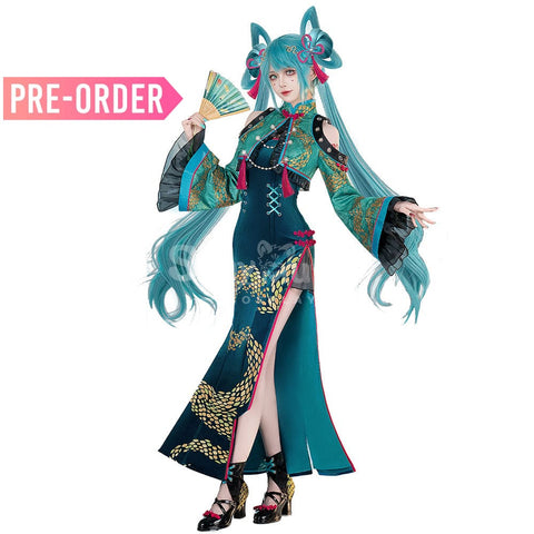 【Pre-Sale】Hatsune Miku Cosplay KHatsune Miku Year of the Snake cheongsam Cosplay Costume Premium Edition Cosplay