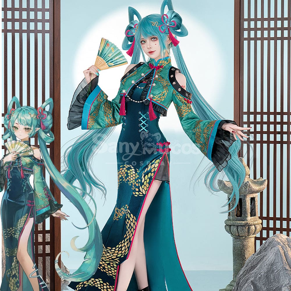 【Pre-Sale】Hatsune Miku Cosplay KHatsune Miku Year of the Snake cheongsam Cosplay Costume Premium Edition Cosplay