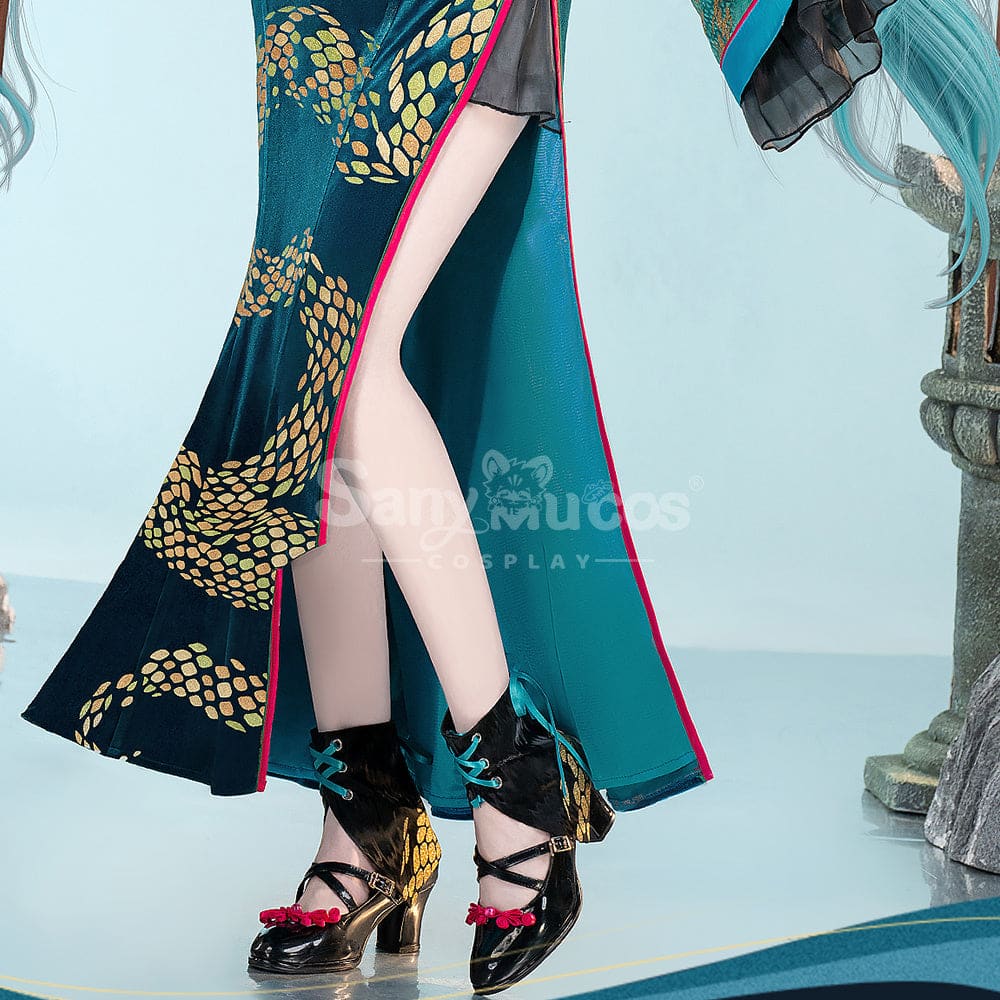 【Pre-Sale】Hatsune Miku Cosplay KHatsune Miku Year of the Snake cheongsam Cosplay Costume Premium Edition Cosplay